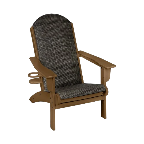 Upholstered (Mahogany Frame / Brown Back & Seat)