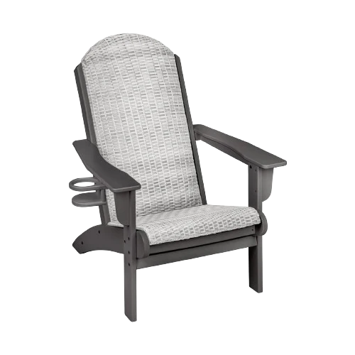 Upholstered (Gray Frame White Back & Seat)