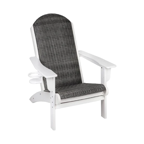 Upholstered (White Frame / Gray Back & Seat)